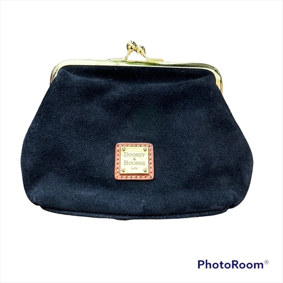 Dooney & Bourke Handbags - DOONEY & BOURKE SUEDE LARGE FRAMED COIN PURSE